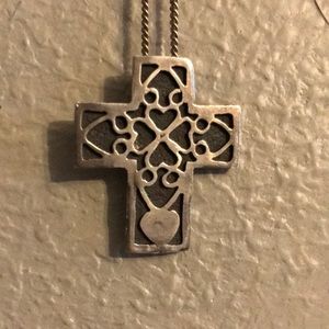 Silver pendant crucifix cross pendant